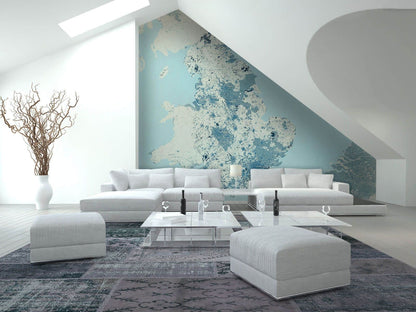 Map of England Photo Wallpaper Nice Wall