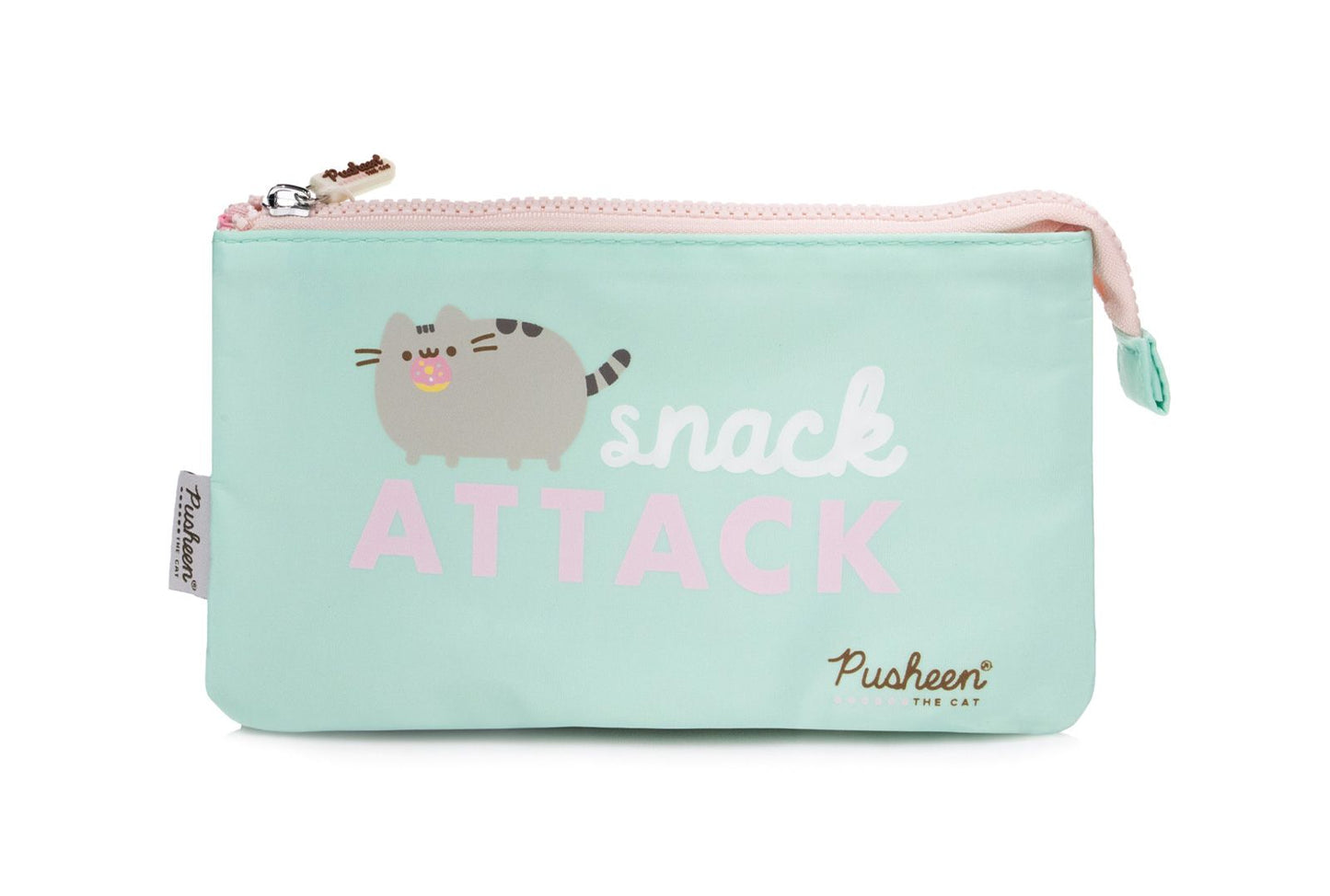 Pushee Snack Attack Pink Mint Pencil Case Pusheen