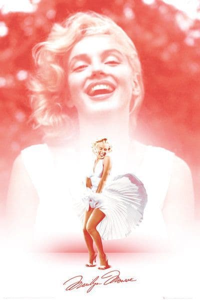 Marilyn Monroe Pink Poster 