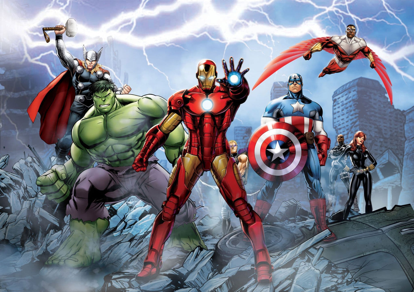 Marvel Avengers Paper Photo Wallpaper Marvel