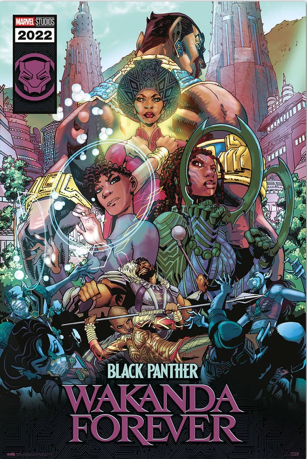 Black Panther Wakanda Forever Comic Poster Marvel