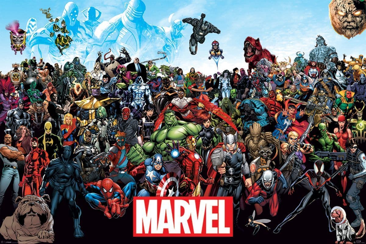 Marvel Characters Poster Marvel