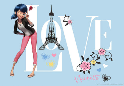 Marinette Tales of Ladybug and Cat Noir Blue Non-woven Photo Wallpaper 