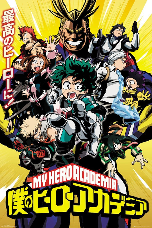 My Hero Academia Manga Anime Poster 