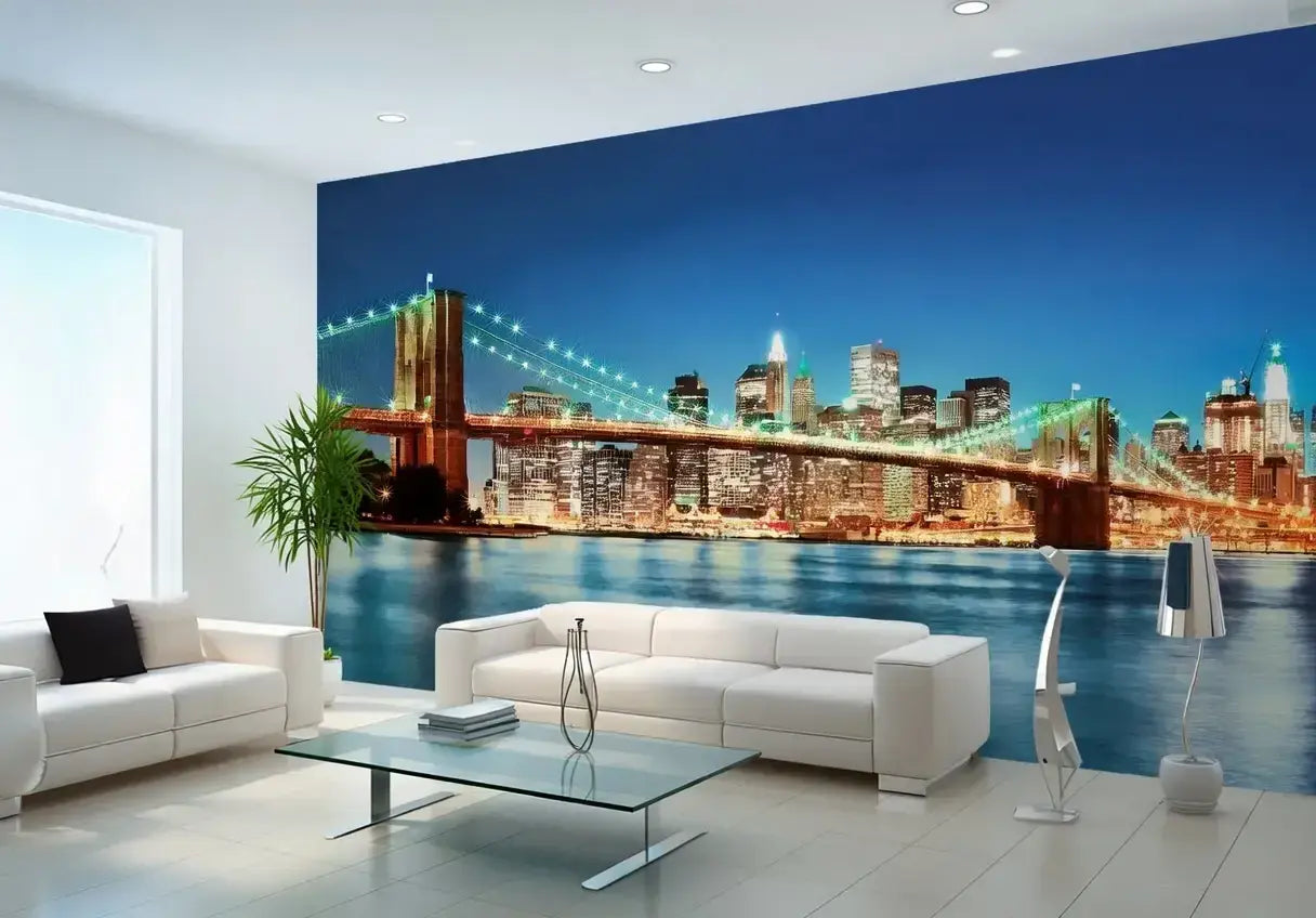 New York East River Non-Woven Wallpaper Mural 