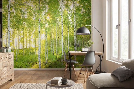 Green Summer Forest Non-Woven Wall Mural 