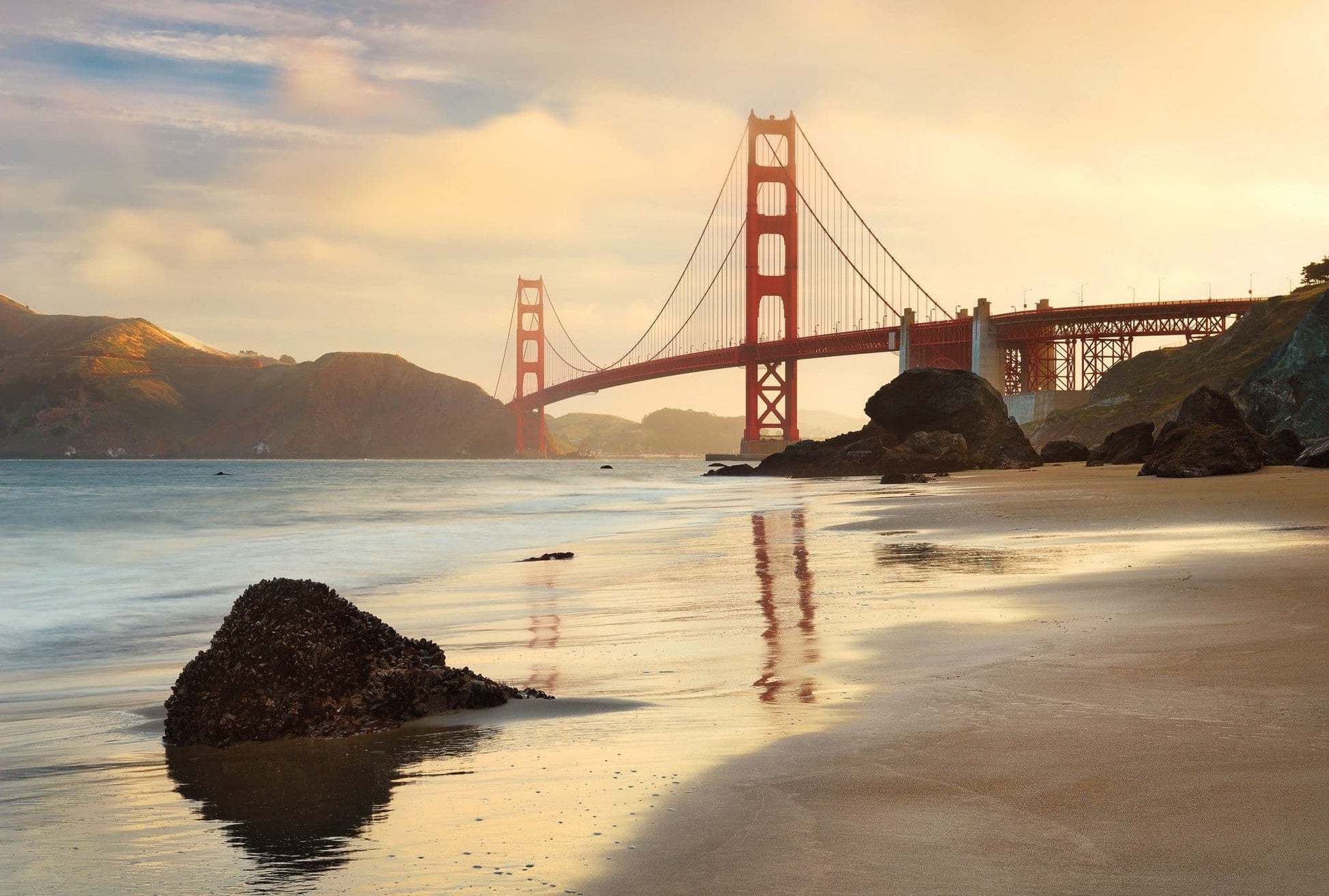 Golden Gate Bridge View Non-Woven Wall Mural 