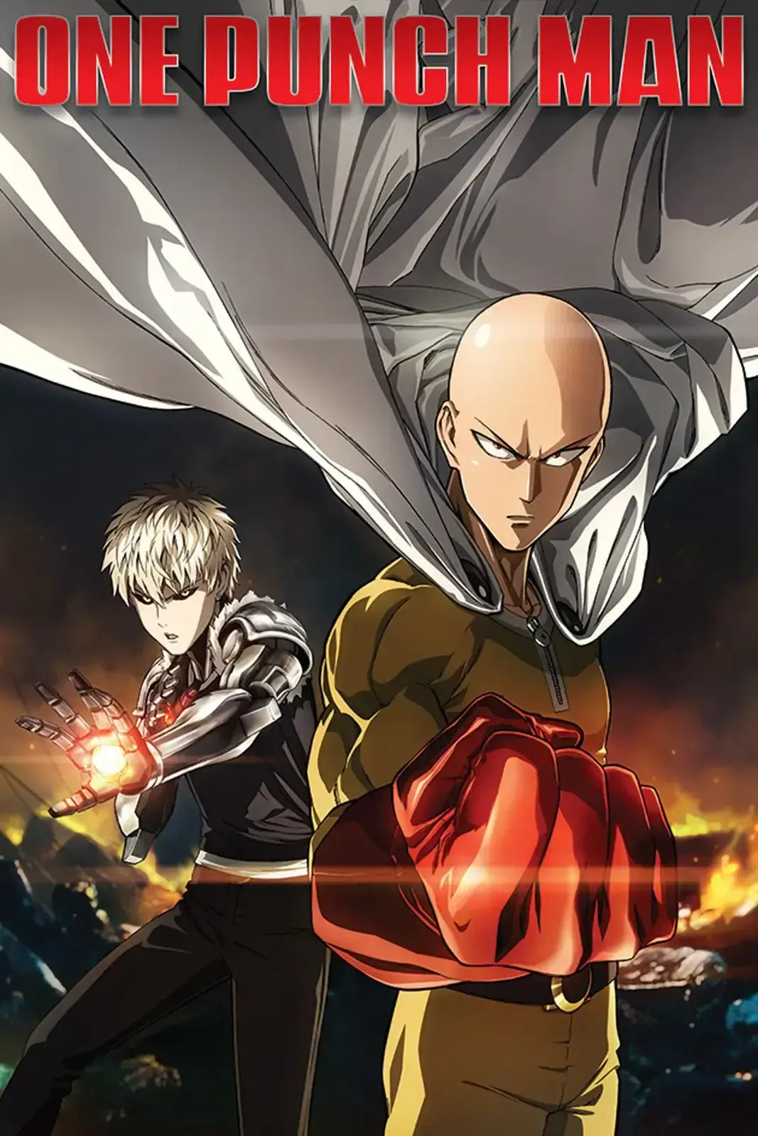 One Punch Man Destruction Poster One Punch Man