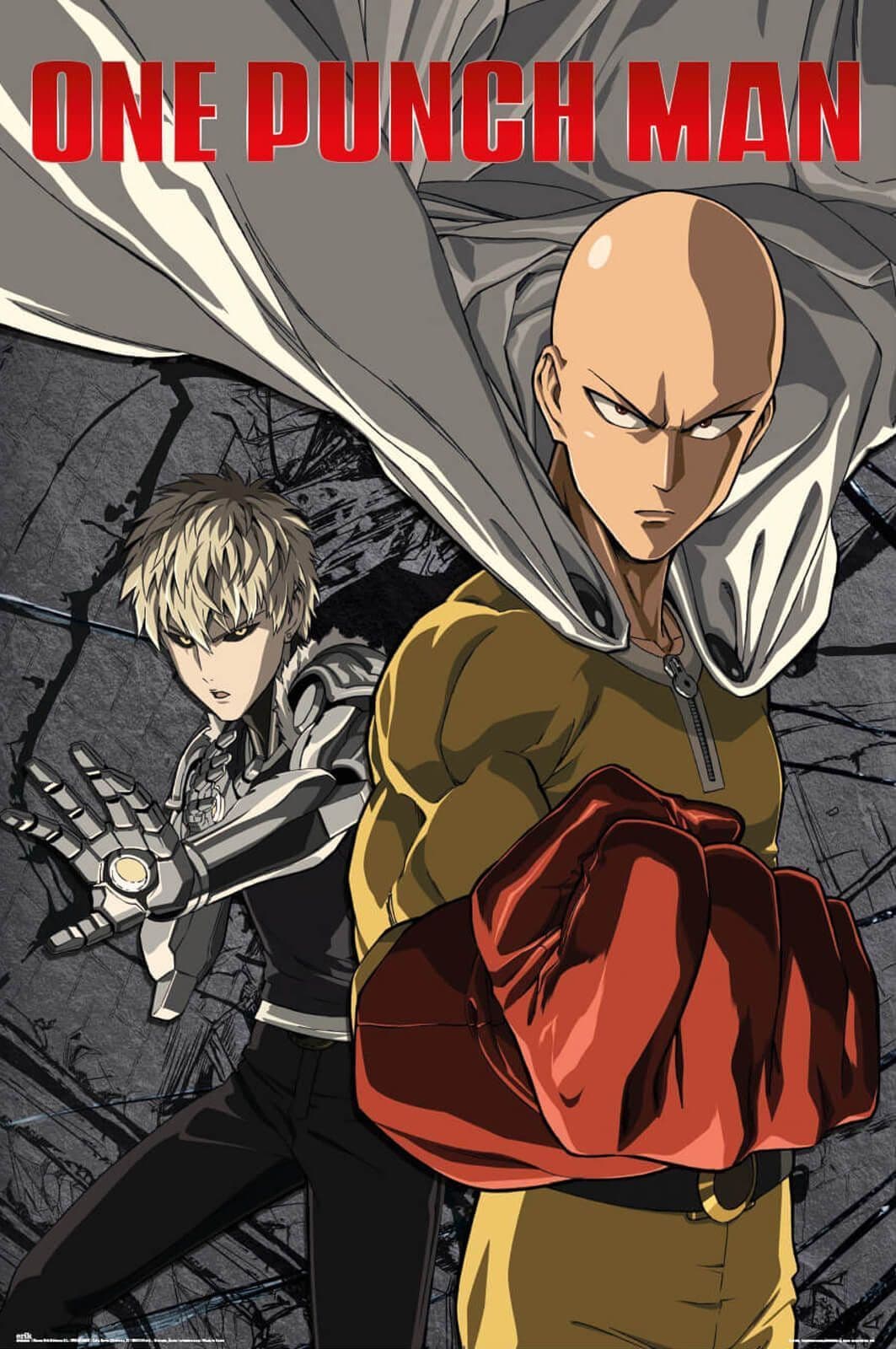 One Punch Man Saitama and Genos Poster 