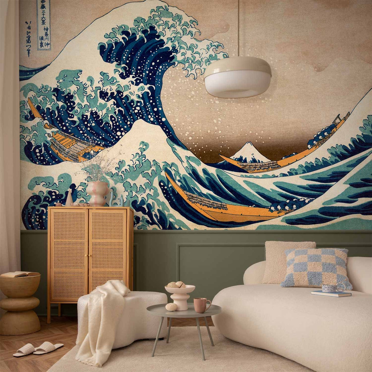 Hokusai The Great Wave off Kanagawa Reproduction Non-woven Photo Wallpaper pB0009aa