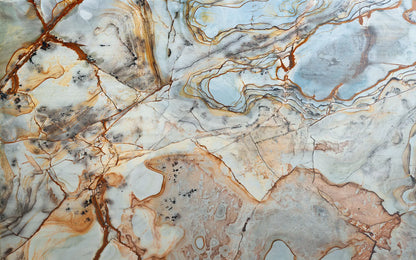 Marble Imitation Blue Grey Brown Living Room Stone Non-woven photo wallpaper 400 cm x 250 cm | 157" x 98"
