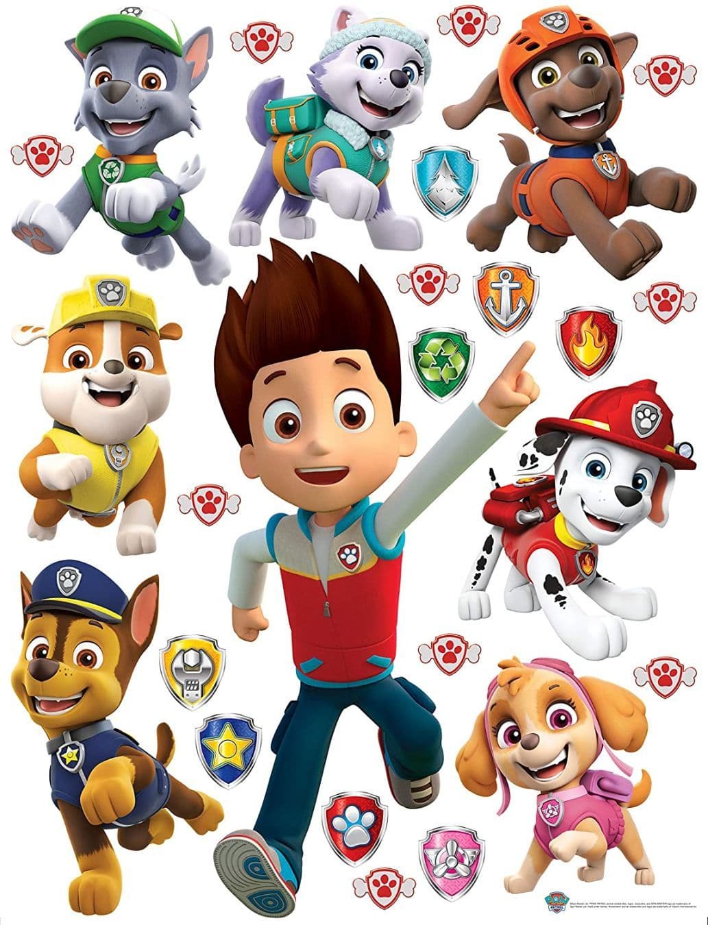 Paw Patrol Decals Set Wall Stickers PAW Patrol