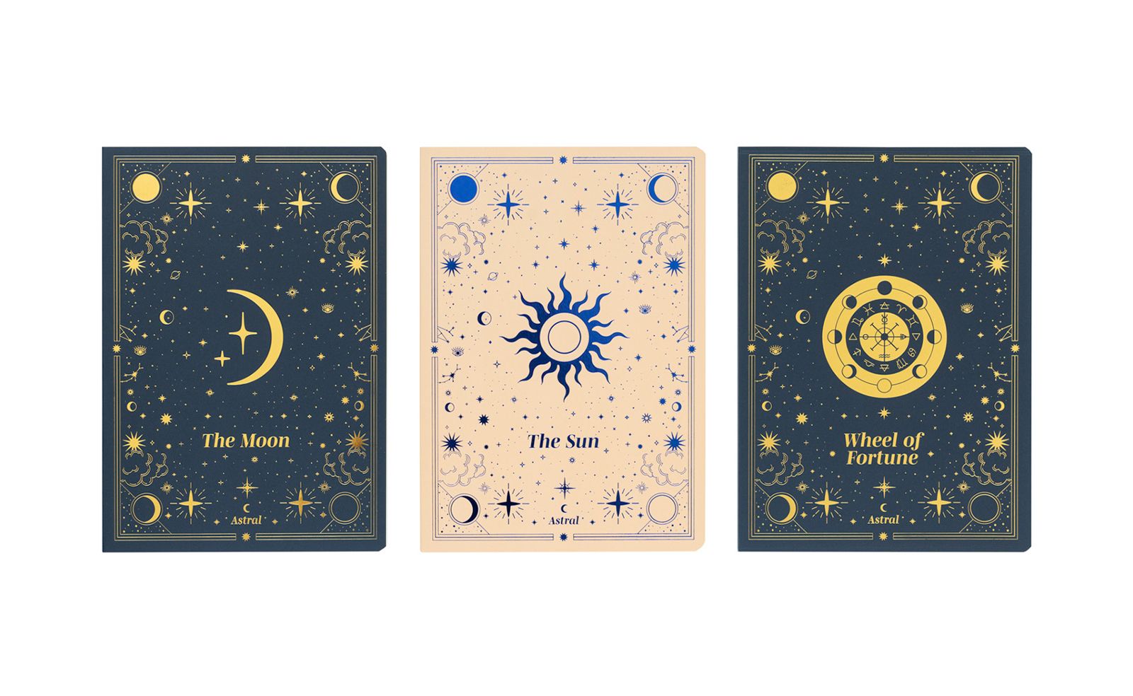 Pack of 3 Astral A6 Notebooks Notepad Sketchbook Notebook 