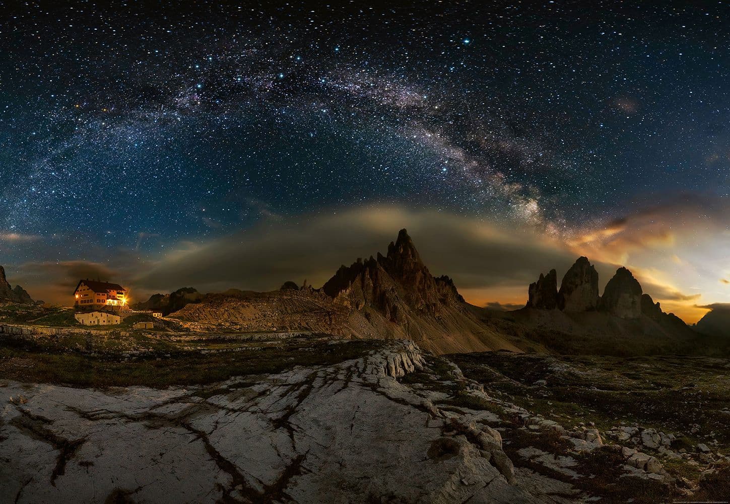 Galaxy Dolomites Sky Full of Stars Wallpaper Mural Idealdecor