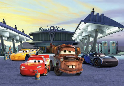 Disney Cars 3 Radiator Springs Petrol Station Photo Wallpaper (W x H) 368cm x 254cm (144" x 100")