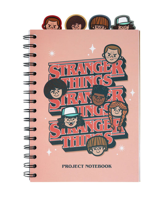 Stranger Things A5 Project Notepad With 4 Dividers Notebook Stranger Things