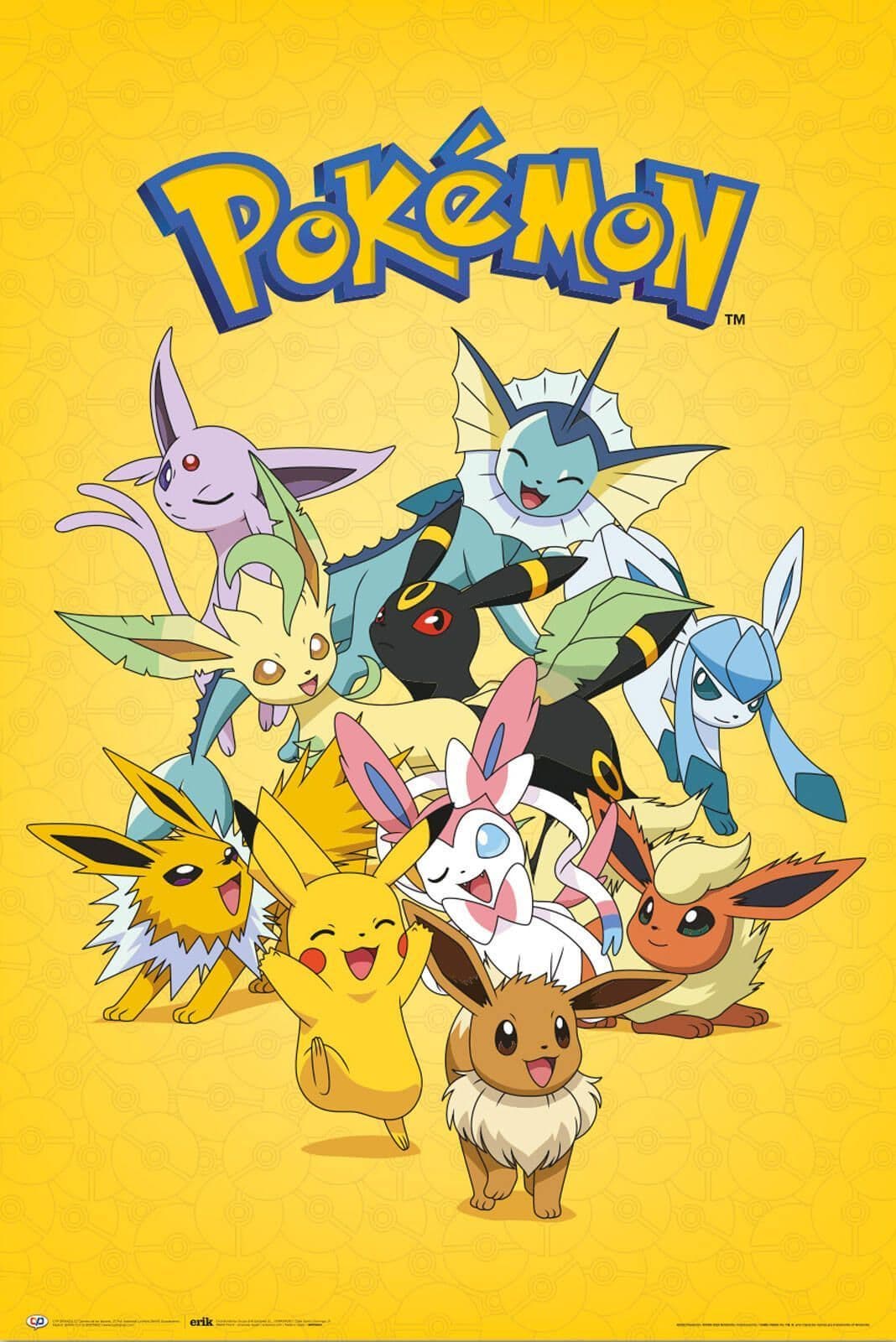 Eevee Evolution Poster Pokemon