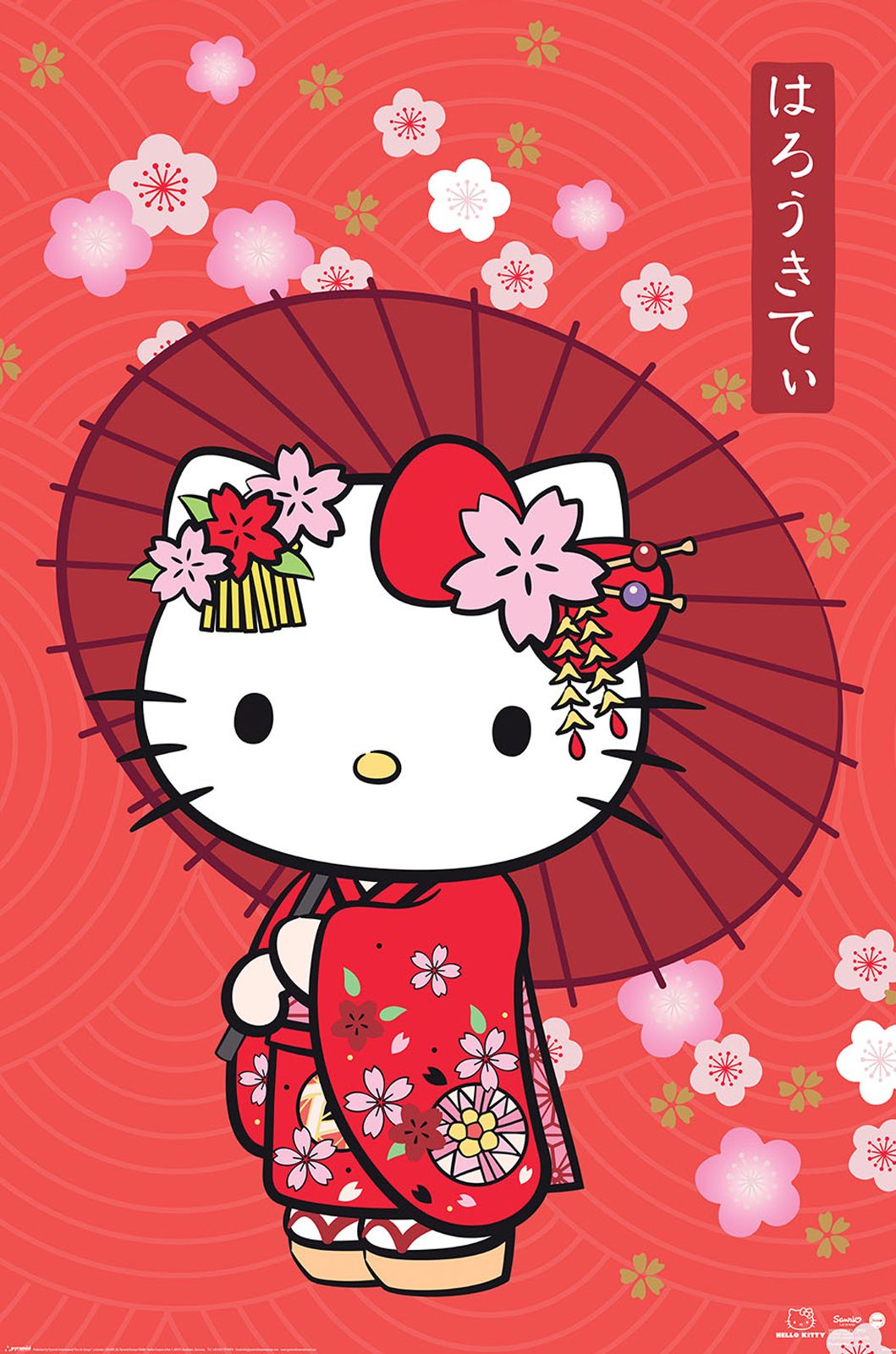 Hello Kitty Japanese Style Poster Hello Kitty