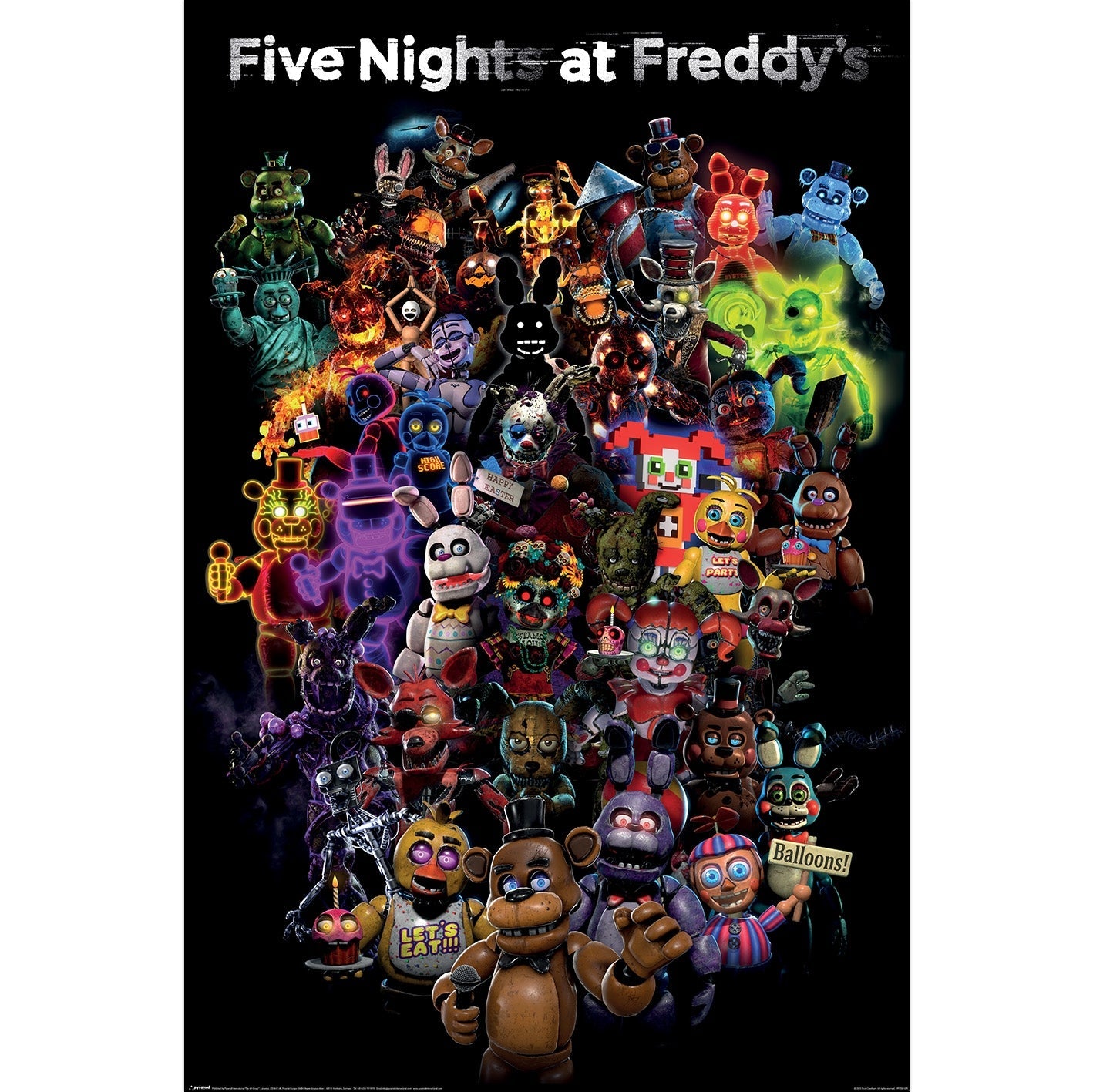 Five Nights at Freddys Collage Poster 