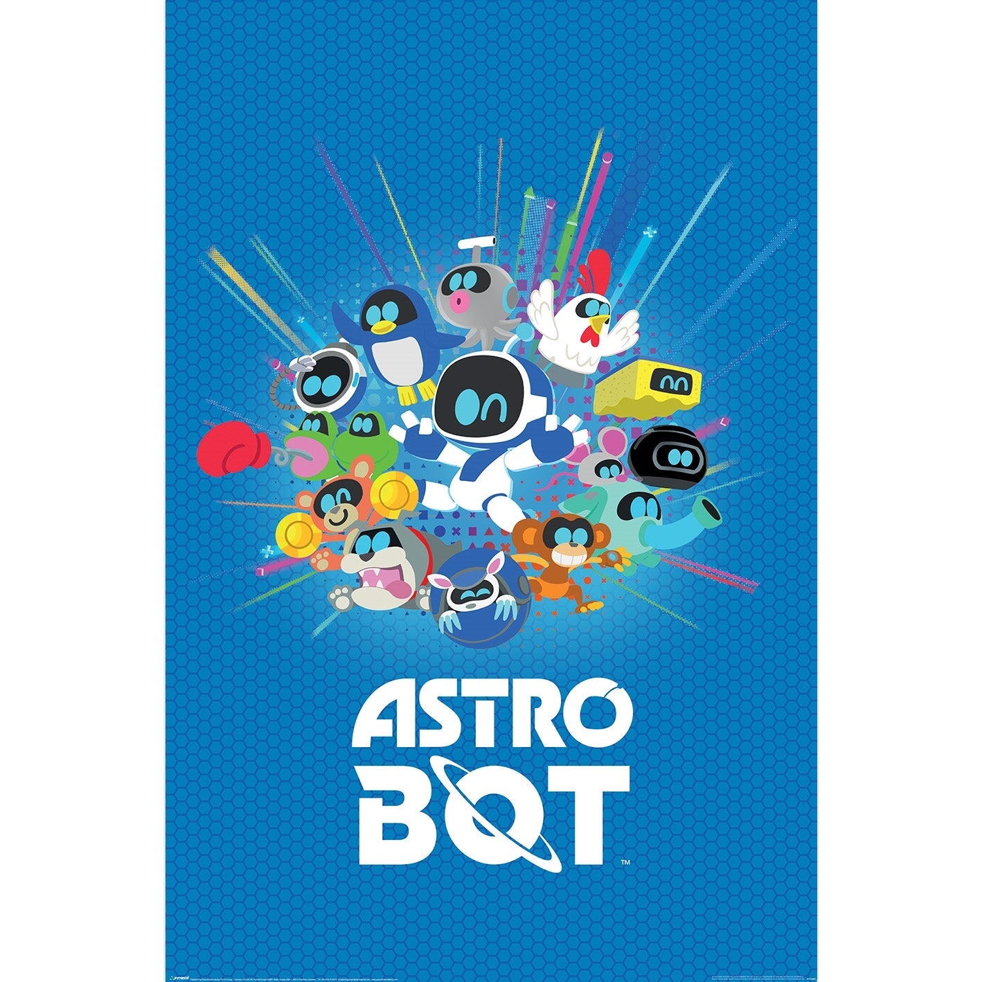 Playstation Astro Bot Friends Poster Playstation