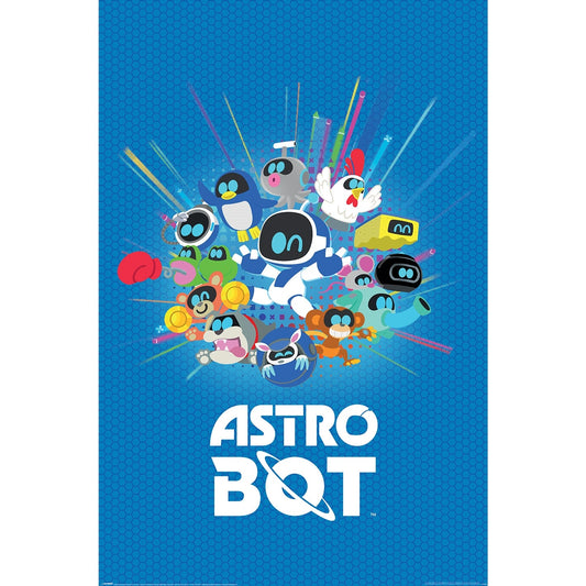 Playstation Astro Bot Friends Poster Playstation