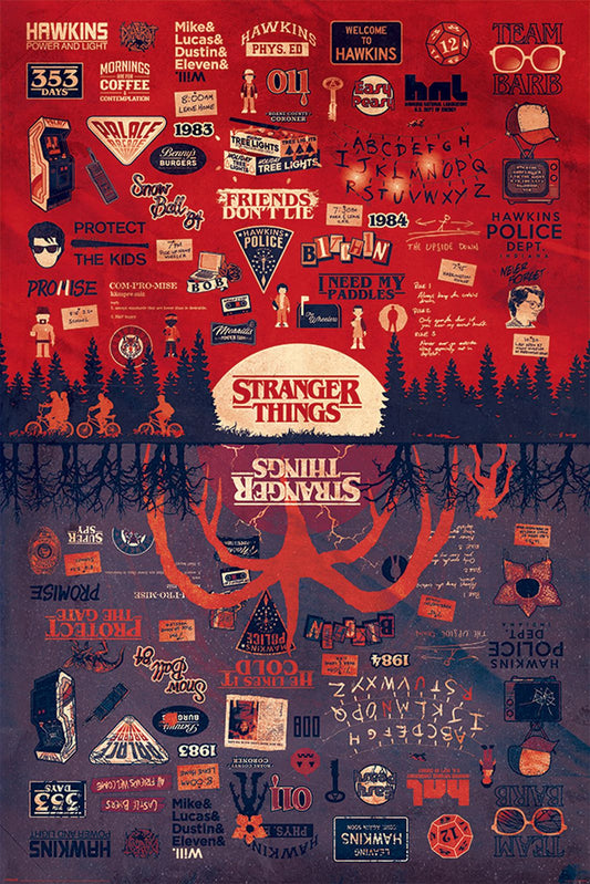 Stranger Things Upside Down Poster Stranger Things