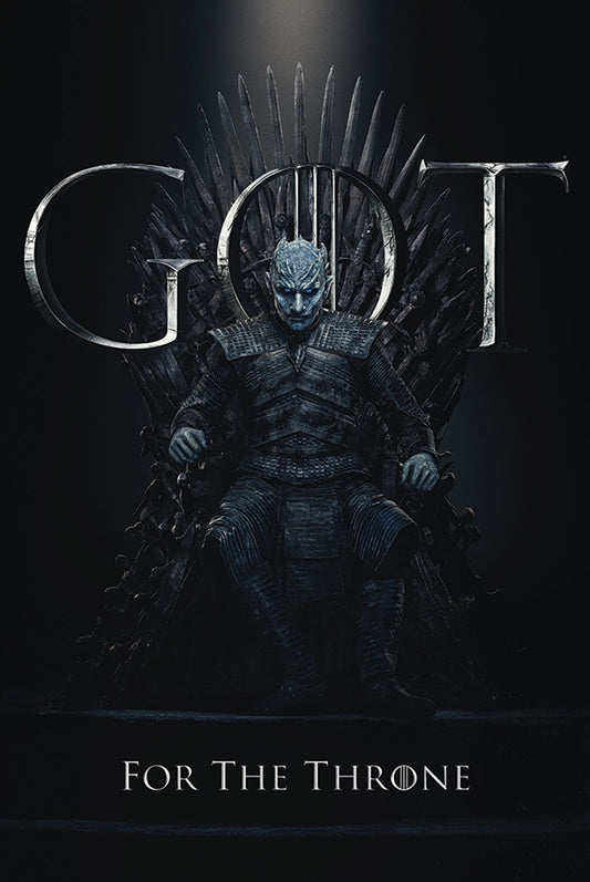 Game of Thrones The Night King For The Throne Poster Game of Thrones