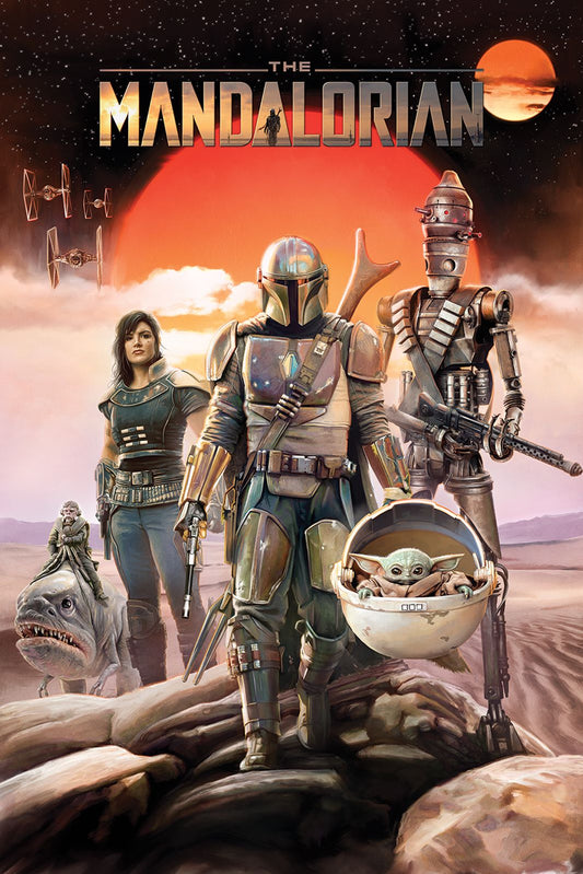 Star Wars The Mandalorian Group Poster Star Wars