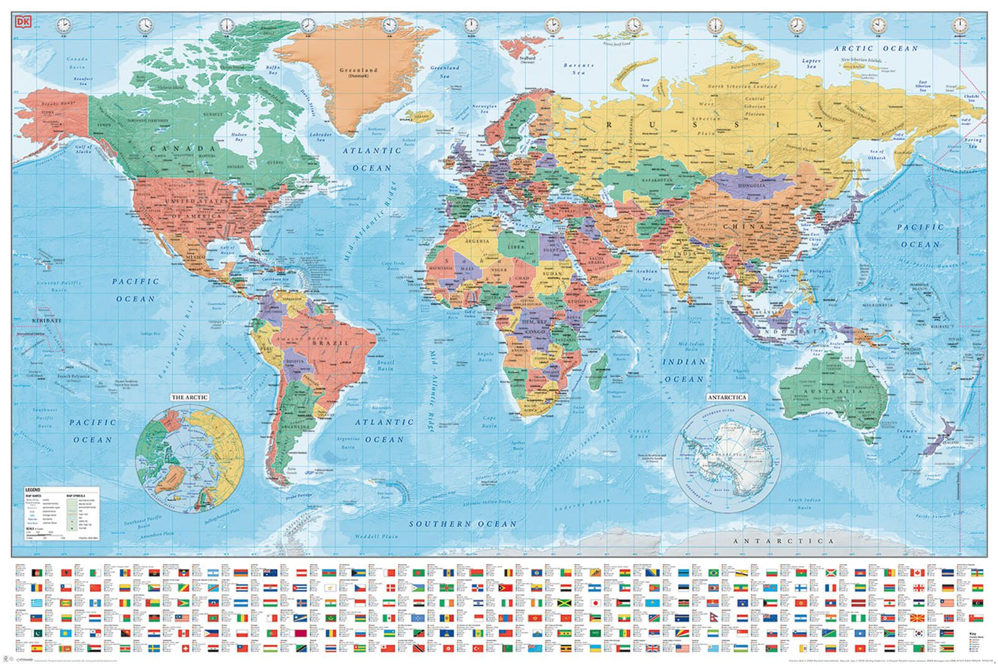 Map Of The World Poster Pyramid International
