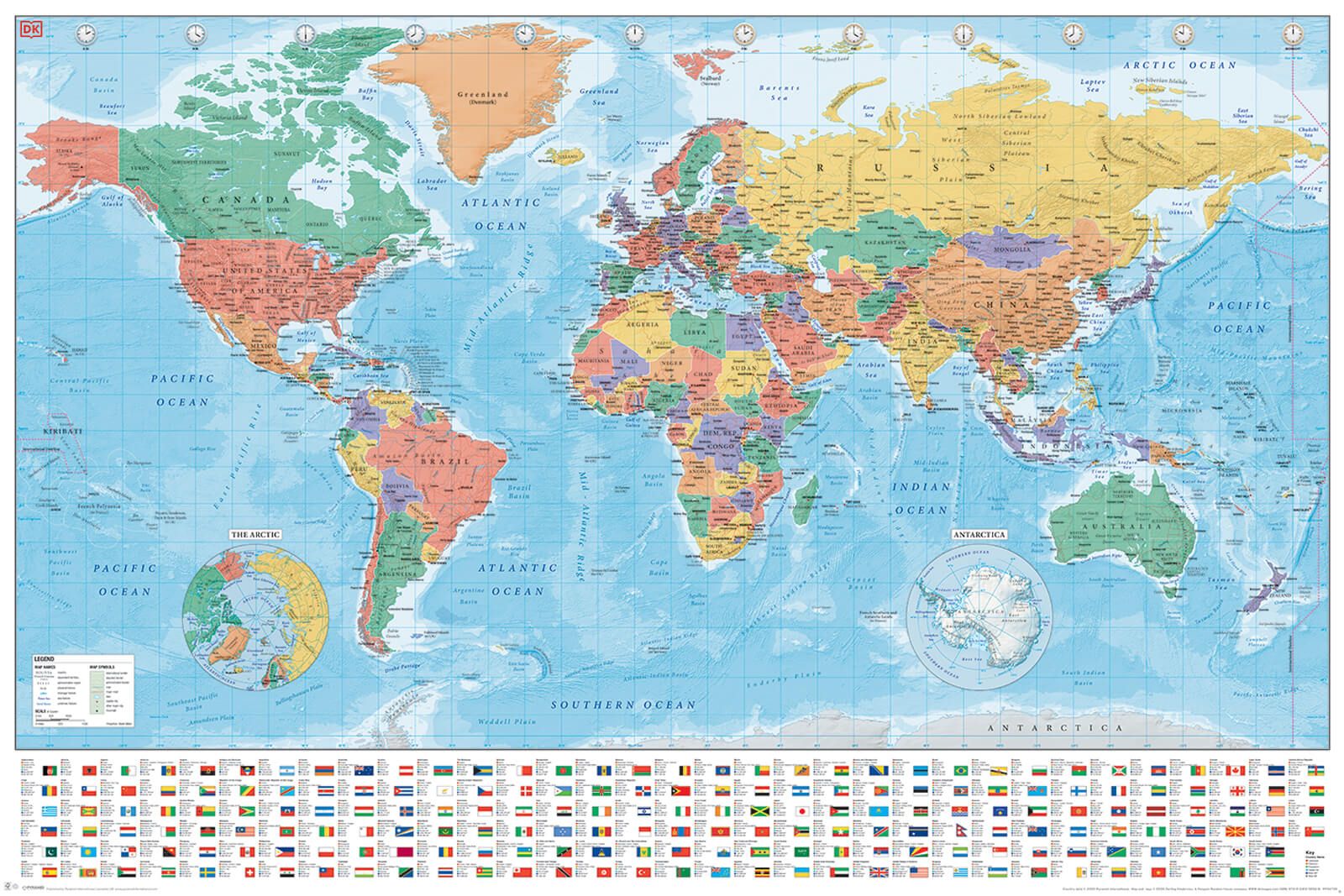 Map Of The World Poster Pyramid International