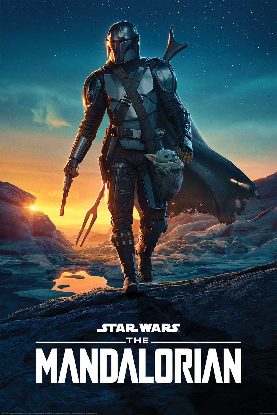 Star Wars The Mandalorian Nightfall Poster Star Wars