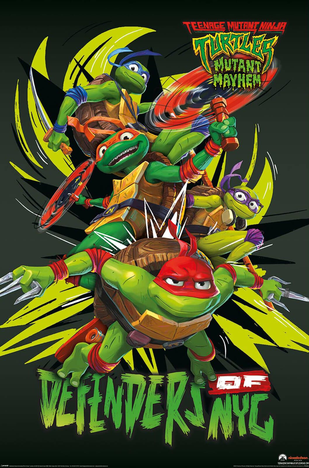 Teenage Mutant Ninja Turtles Mutant Mayhem Defenders Poster 