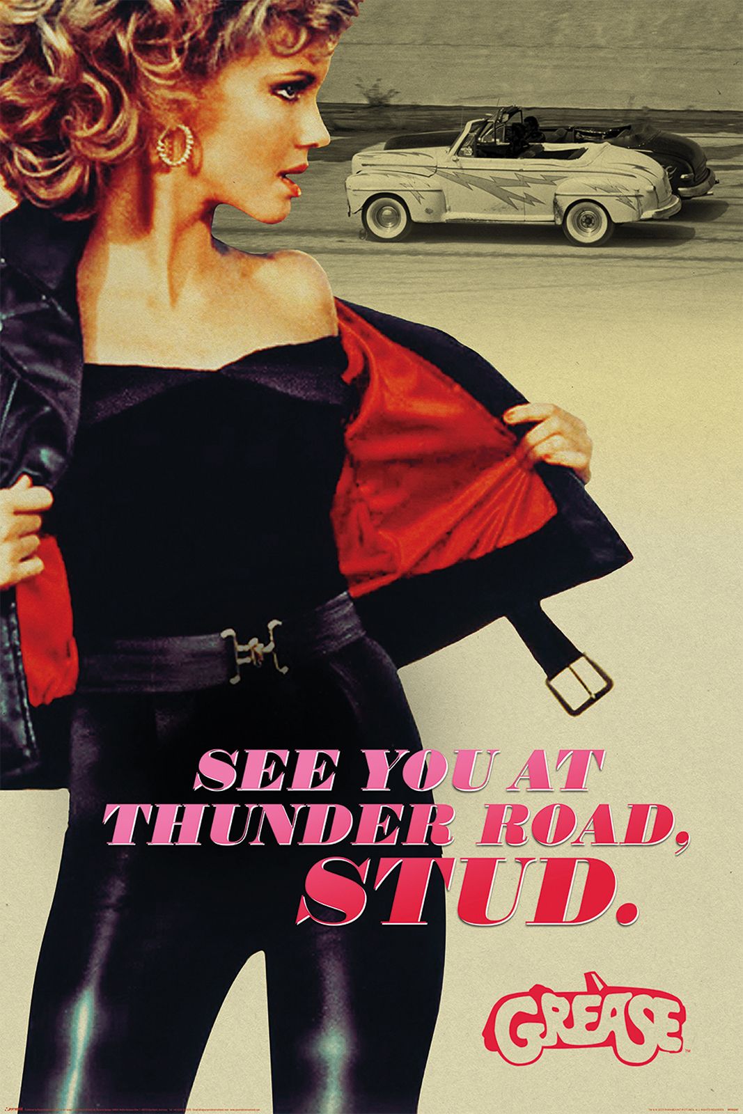 Grease See You At Thunder Road Stud Poster Pyramid International