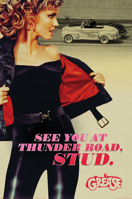Grease See You At Thunder Road Stud Poster Pyramid International