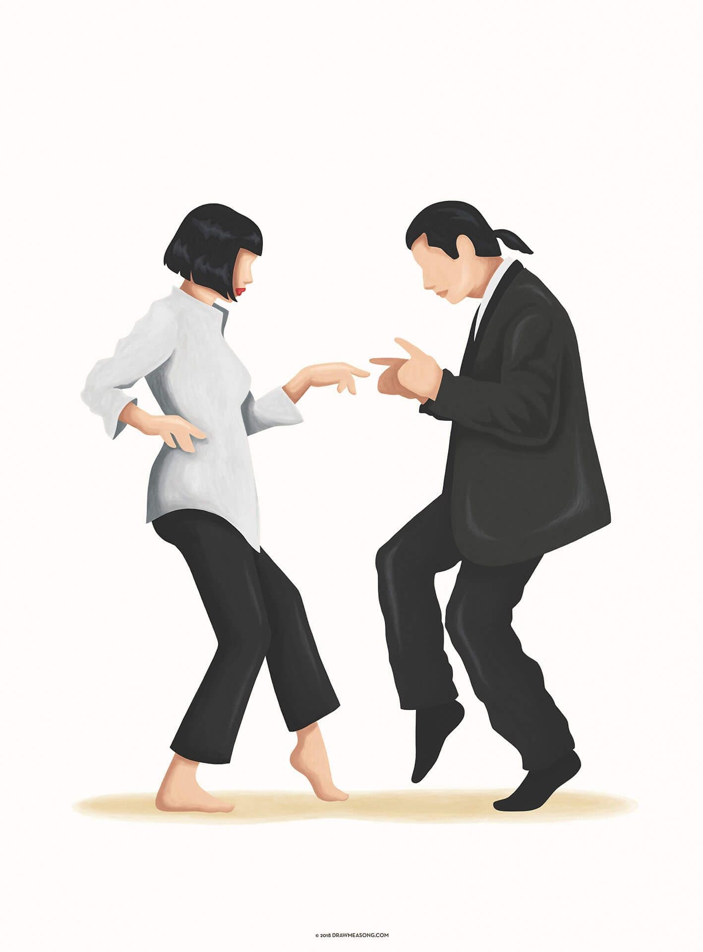 Pulp Fiction Dance Wallpaper Mural Idealdecor