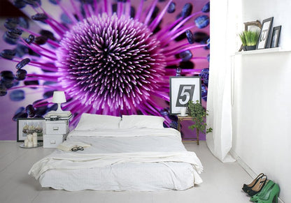 Purple Flower Close Up Photo Wallpaper Nice Wall