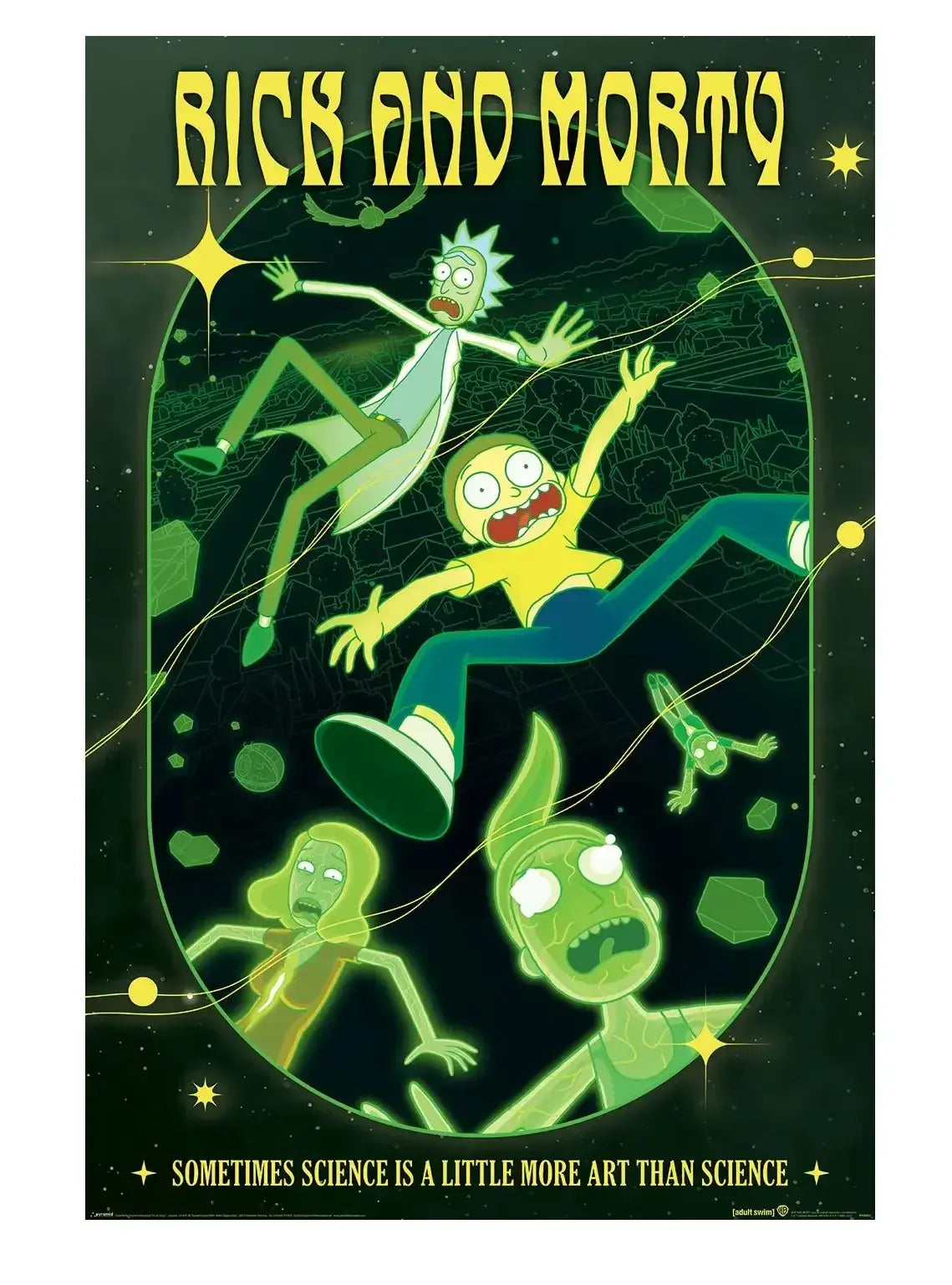 Rick And Morty Rave Rickrival Poster 