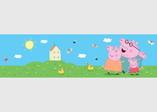 Peppa Pig Classic Self-Adhesive Wallpaper Wall Border Peppa Pig