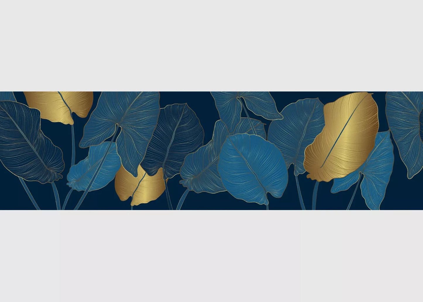 Botanical Midnight Nature Serenade Self-Adhesive Wallpaper Wall Border Agdesign
