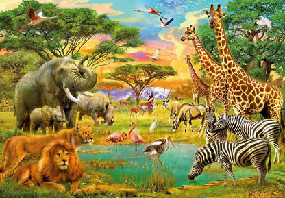 Kids bedroom Safari Africa Wallpaper Mural Idealdecor
