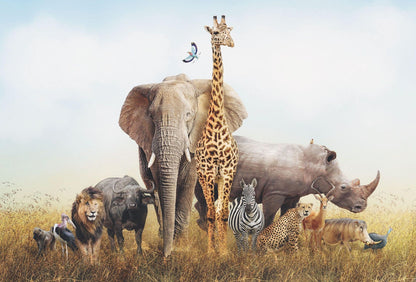 Safari Wallpaper Mural Idealdecor
