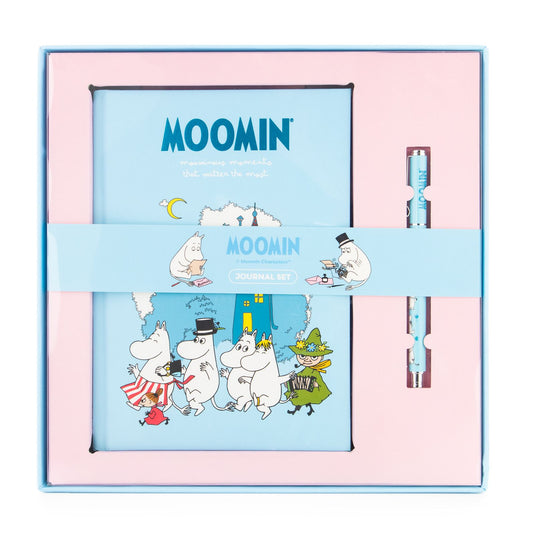 Moonin Lined A5 Journal with Pen Hardback Gift Set Notebook Moomin
