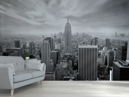 Skyline New York Black and White Photo Wallpaper Nice Wall