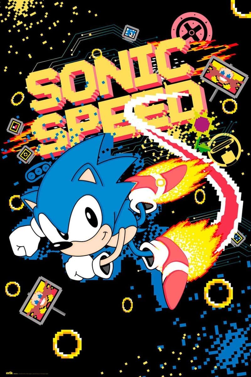 Sonic Speed Sonic the Hedgehog Poster 