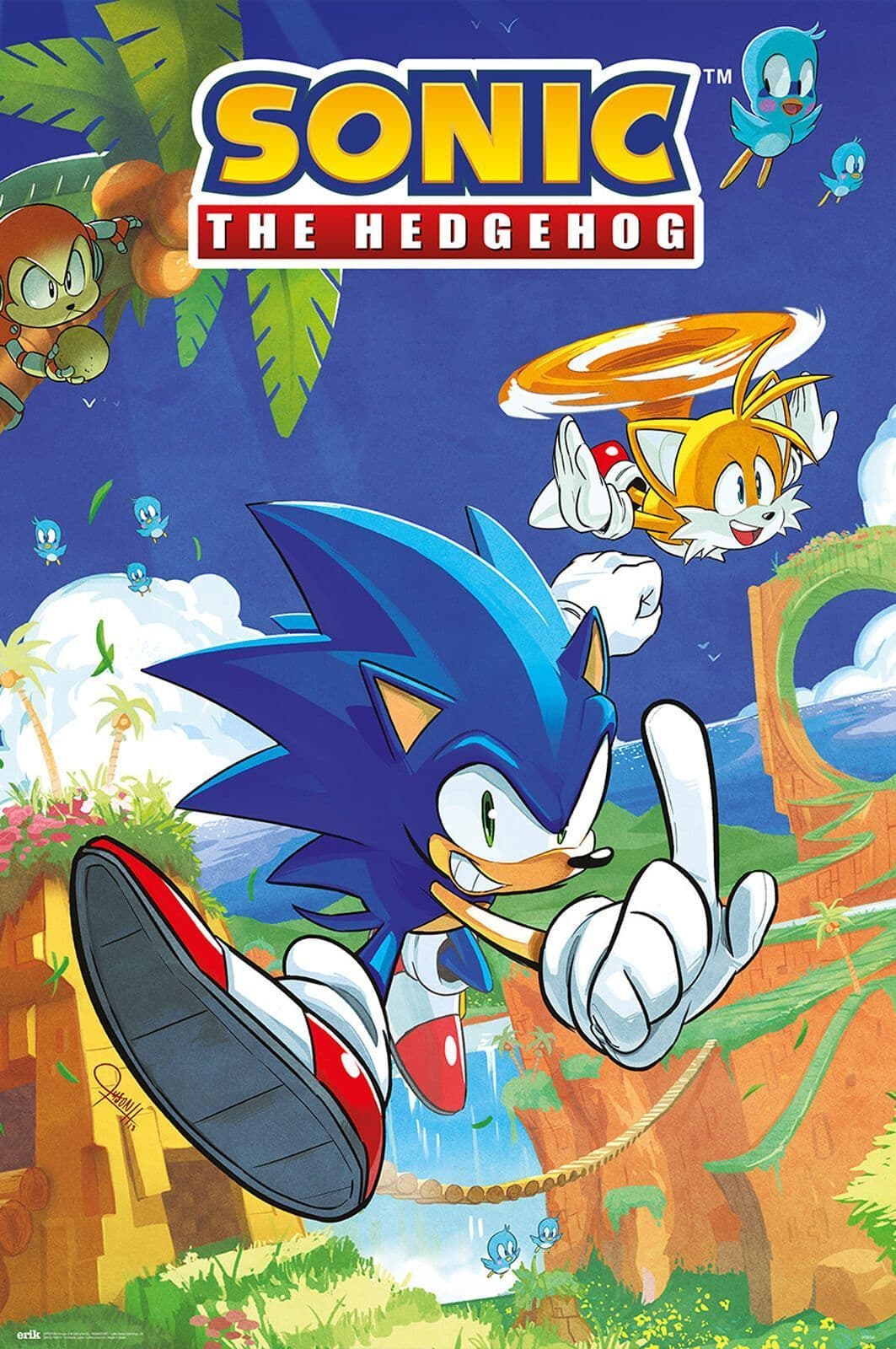 Sonic The Hedgehog Poster Sega