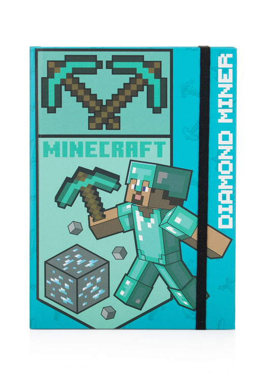 Minecraft Diamond Minor Hardcover Journal Lined Notebook Minecraft