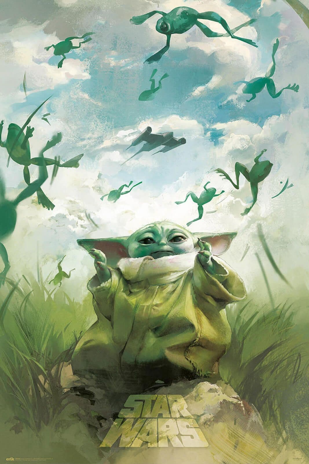 Star Wars Grogu Training Poster Star Wars