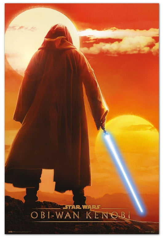 Kenobi Twin Sunset Poster Star Wars