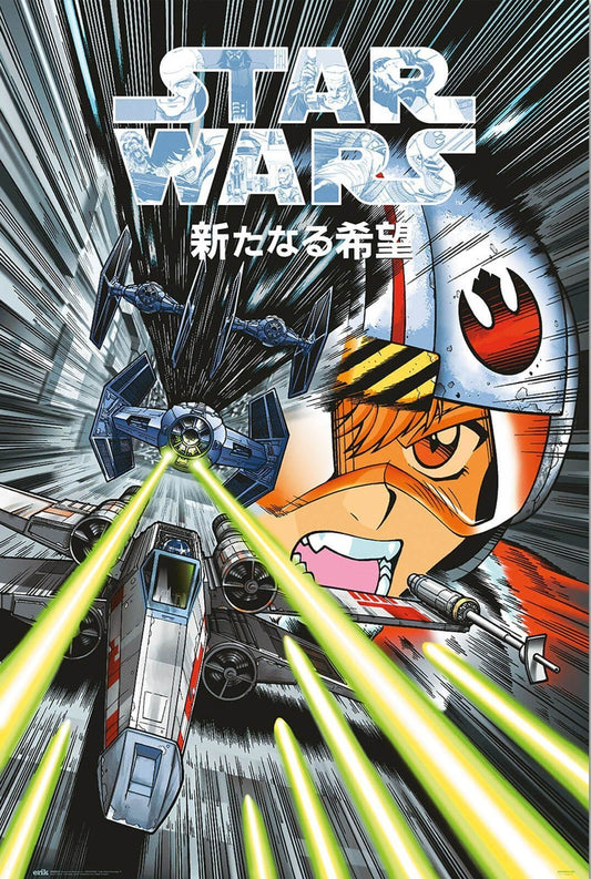 Manga Trench Run Poster Star Wars