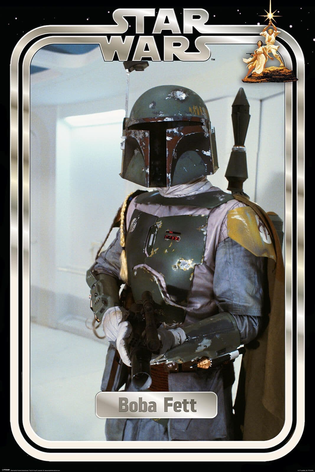 Star Wars Boba Fett Retro Poster Star Wars